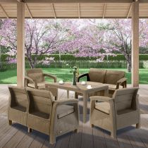 Corfu Fiesta II duo kerti bútor garnitúra melody asztallal