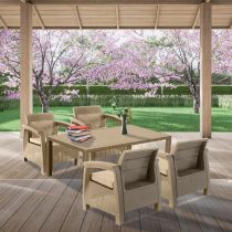 Corfu duo kerti bútor garnitúra melody asztallal