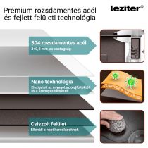 Meria IV rozsdamentes mosogató