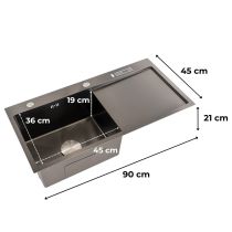 Avena IV rozsdamentes mosogató