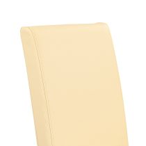 Kelly bőr étkezőszék bézs színben