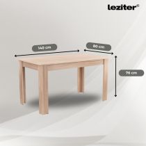 Leon 4+1 étkező garnitúra sonoma tölgy-bézs