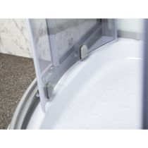 Evora White 90 hátfalas zuhanykabin zuhanytálcával