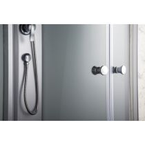 Evora White 90 hátfalas zuhanykabin zuhanytálcával