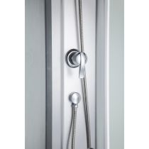 Evora White 90 hátfalas zuhanykabin zuhanytálcával