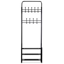 Álló ruhafogas cipőtartóval fekete