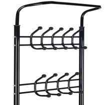 Álló ruhafogas cipőtartóval fekete