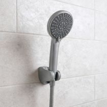 Lili 5 funkciós kézizuhany tömlővel tartóval szürke