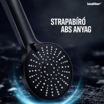 Lili 5 funkciós kézizuhany tömlővel tartóval fekete