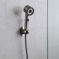 Kori 3 funkciós kézizuhany tömlővel tartóval szürke