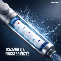 Kori 3 funkciós kézizuhany tömlővel tartóval szürke