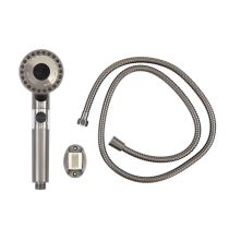 Kori 3 funkciós kézizuhany tömlővel tartóval szürke