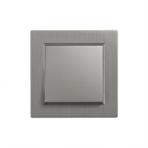 Nova váltókapcsoló 106 szürke szálcsiszolt kerettel