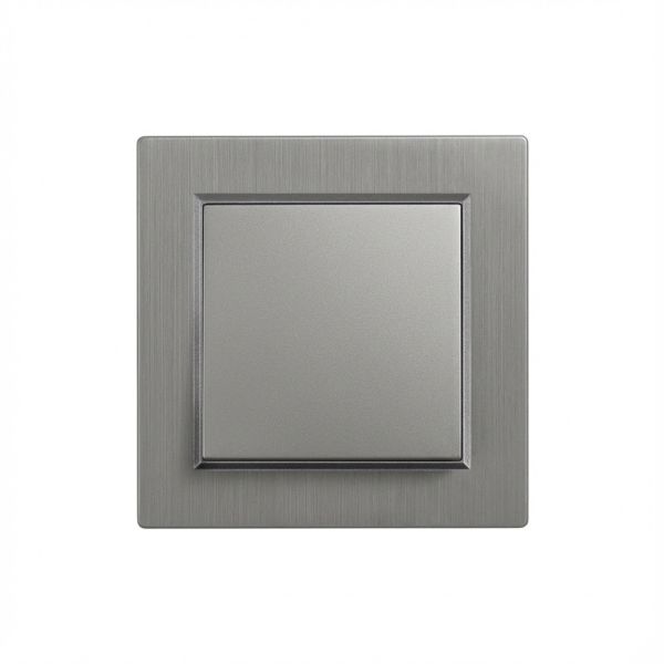 Nova váltókapcsoló 106 szürke szálcsiszolt kerettel