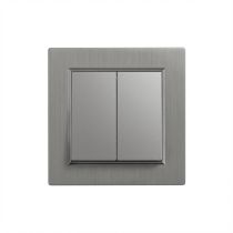 Nova csillárkapcsoló 105 szürke szálcsiszolt kerettel