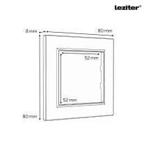 Nova csillárkapcsoló 105 szürke szálcsiszolt kerettel