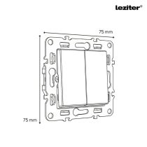 Nova csillárkapcsoló 105 szürke szálcsiszolt kerettel