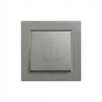 Nova csengő kapcsoló 101N szürke szálcsiszolt kerettel