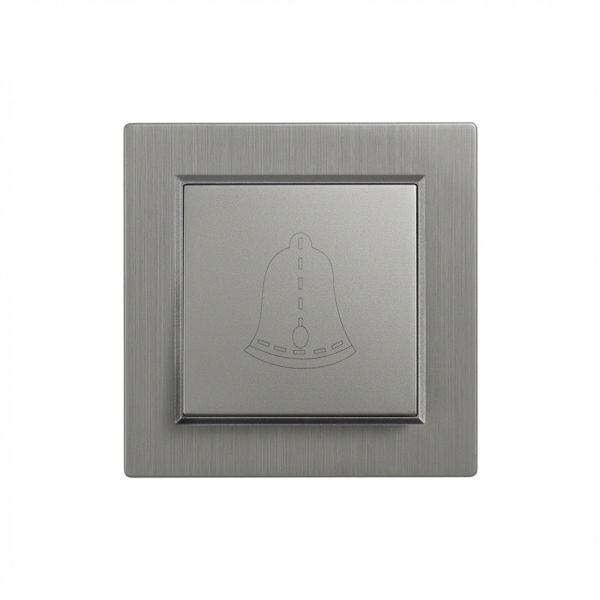 Nova csengő kapcsoló 101N szürke szálcsiszolt kerettel