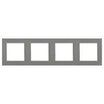 Nova négyes keret vízszintes szürke szálcsiszolt