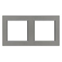 Nova kettes keret vízszintes szürke szálcsiszolt