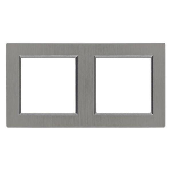 Nova kettes keret vízszintes szürke szálcsiszolt