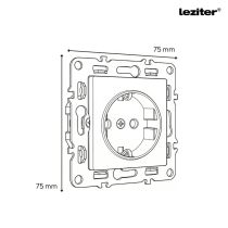 Nova IV kettő dugalj kettő UTP csatlakozóval szürke szálcsiszolt kerettel
