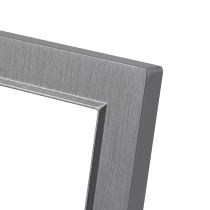 Nova III kettő dugalj USB csatlakozóval szürke szálcsiszolt kerettel