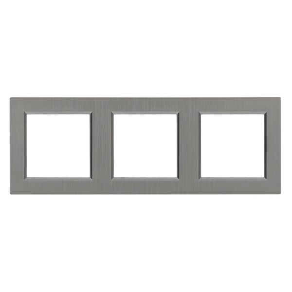 Nova hármas keret vízszintes szürke szálcsiszolt