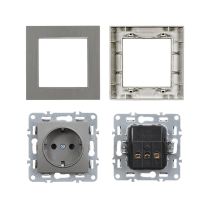 Nova dugalj szürke szálcsiszolt kerettel