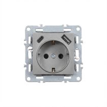 Nova csatlakozóaljzat USB csatlakozóval szürke