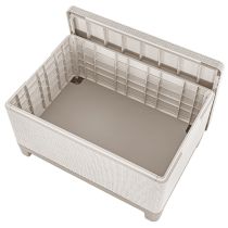 Scandi jute tárolós asztal