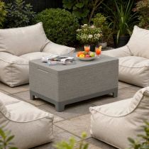 Scandi jute tárolós asztal