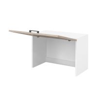 Praktik 60 felső szekrény 1 felnyíló ajtós, fehér-sonoma tölgy