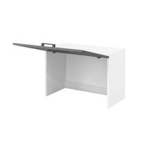 Praktik 60 felső szekrény 1 felnyíló ajtós, fehér-antracit