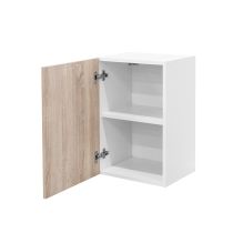 Praktik 40 felső szekrény 1 ajtós, fehér-sonoma tölgy