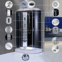 Aria hidromasszázs zuhanykabin balos beépítési oldallal