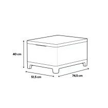 Scandi Box linea duo kerti bútor szett jute tárolós asztallal