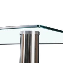 Berna 120 cm szögletes üveg étkezőasztal