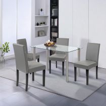 Karin 4+1 étkező garnitúra fehér-szürke