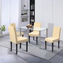 Karin 4+1 étkező garnitúra fehér-bézs