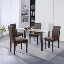 Cadiz 4+1 étkező garnitúra fekete-barna