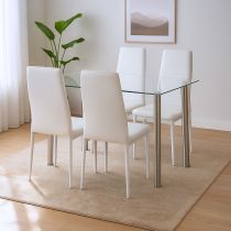 Nolen 4+1 étkező garnitúra fehér