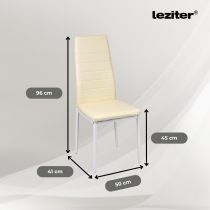 Nolen 4+1 étkező garnitúra bézs