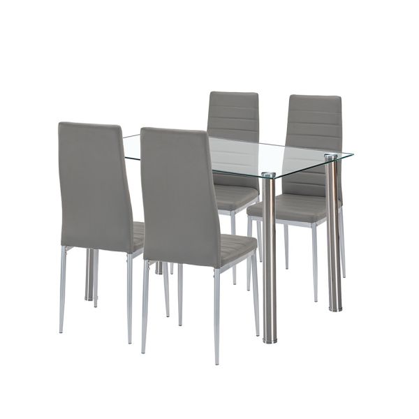 Mateo 4+1 étkező garnitúra szürke-szürke