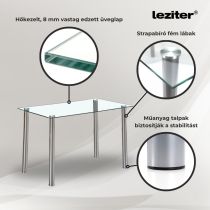 Mateo 4+1 étkező garnitúra fehér-fekete