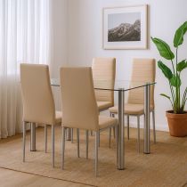 Mateo 4+1 étkező garnitúra bézs-szürke