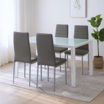 Mabel 4+1 étkező garnitúra szürke-szürke