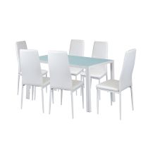 Liana 6+1 étkező garnitúra fehér