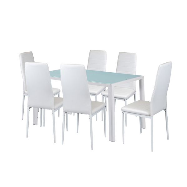Liana 6+1 étkező garnitúra fehér